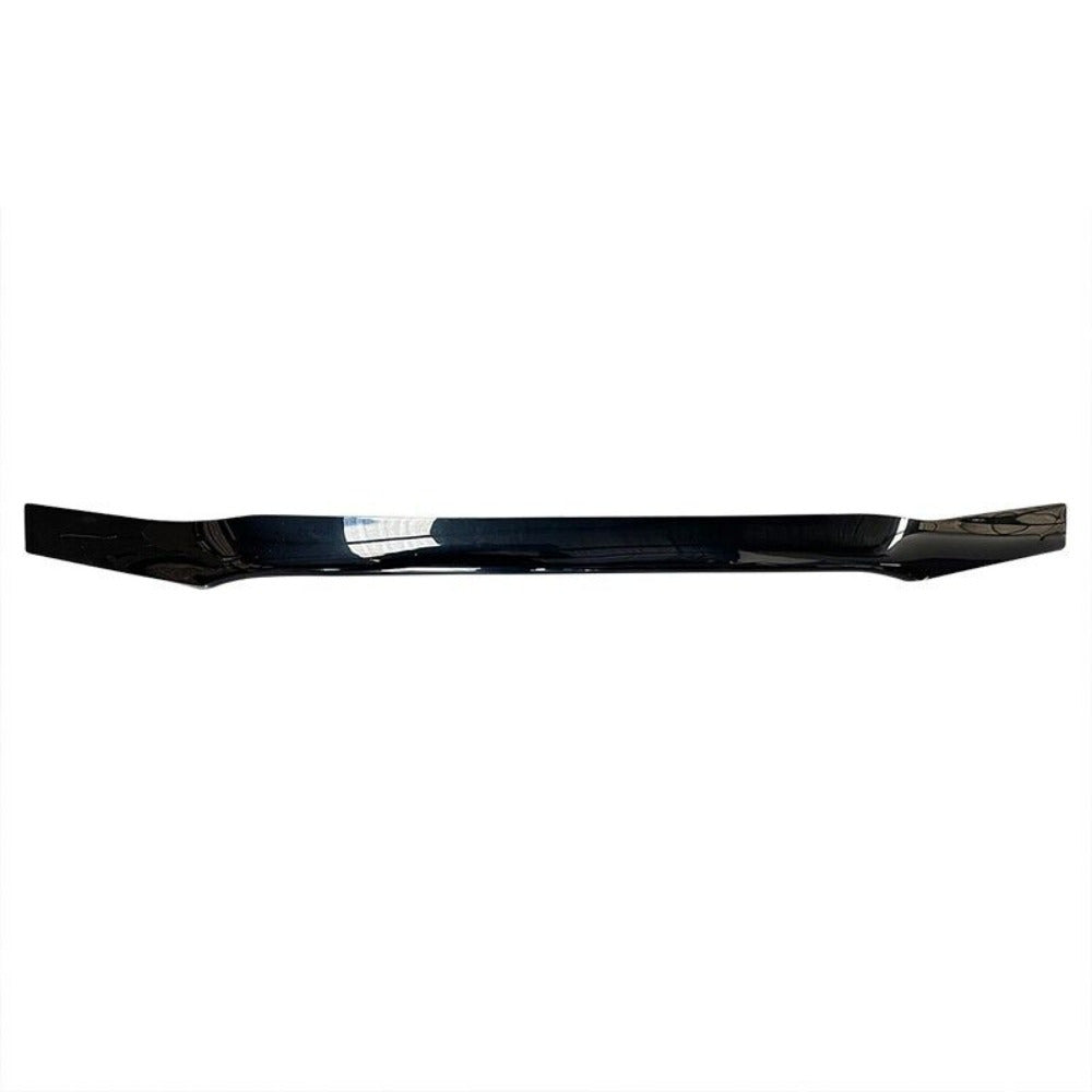 Black car bumper on a white background
