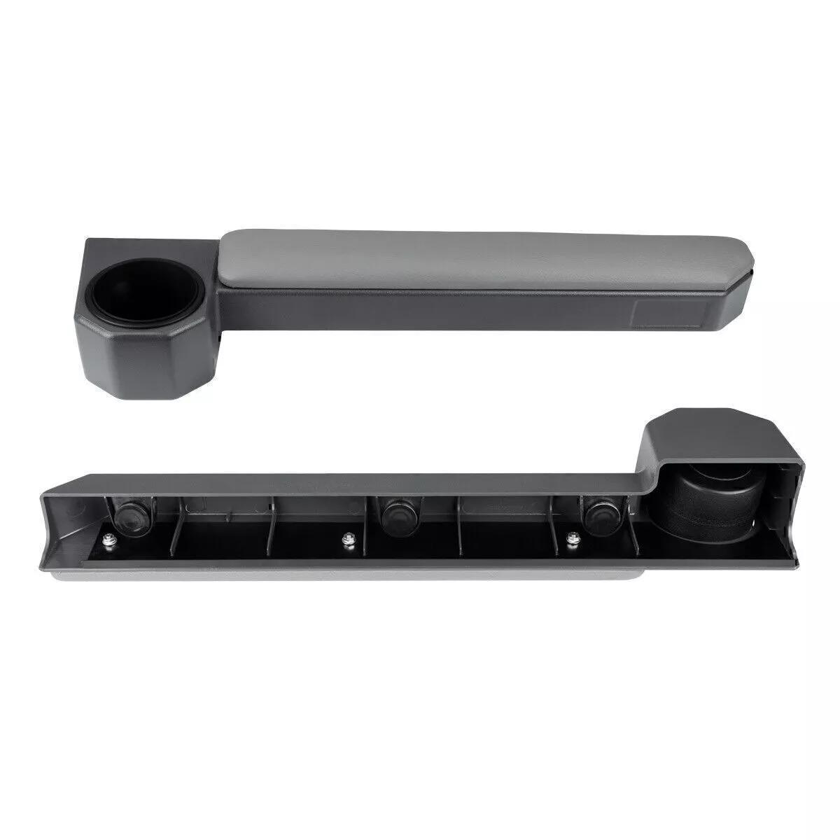 Two gray metal components on a white background