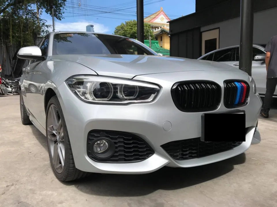 WSTN BMW 1 Series F20/F21 LCI Double-Slat Kidney Grilles Gloss Black 2015–2019 (Pair)