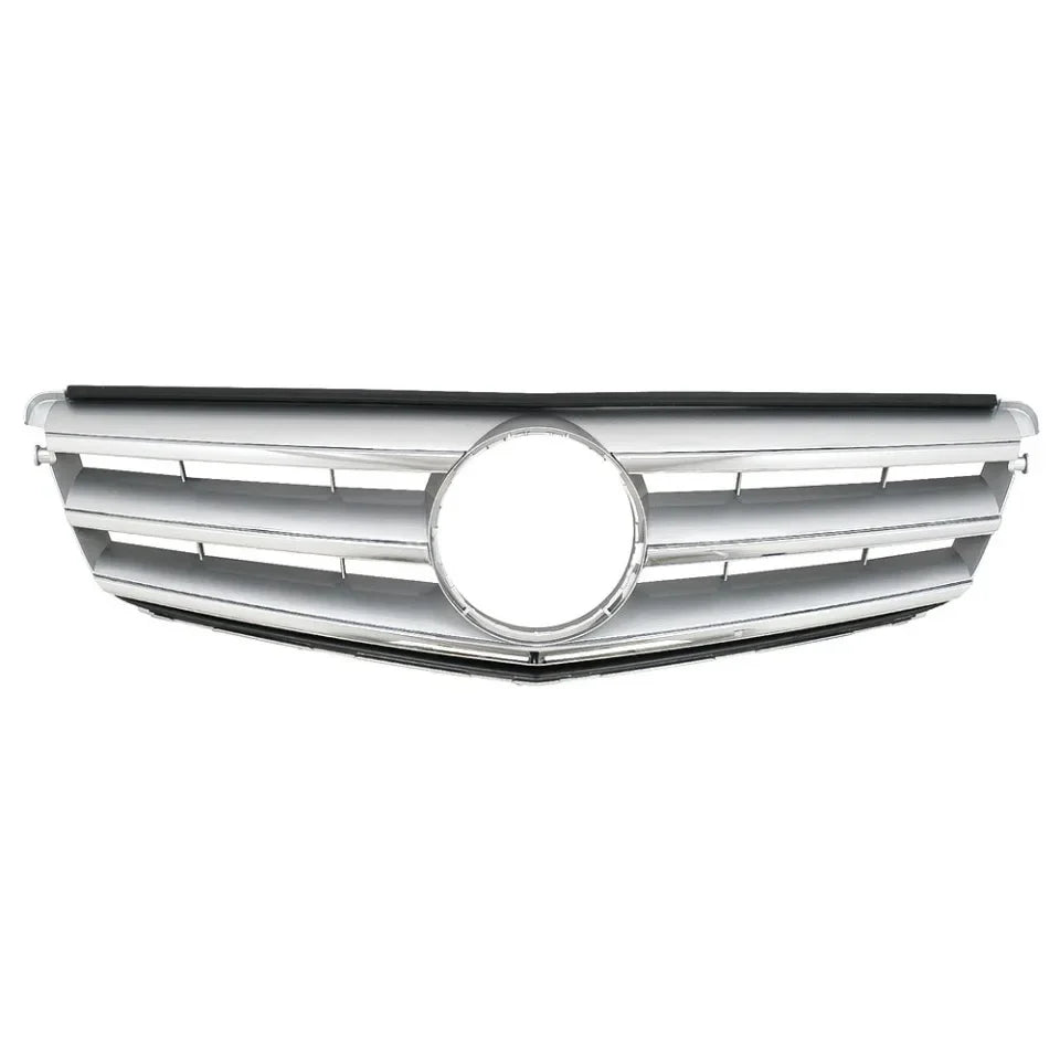 WSTN Mercedes C-Class W204 AMG Style GTR Front Grille Gloss Black 2008–2014 (C180/C200/C230/C250/C280/C300/C350)