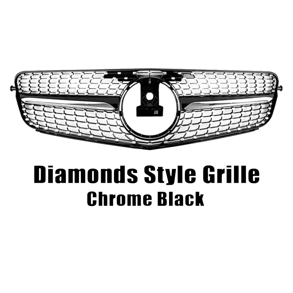 WSTN Mercedes C-Class W204 AMG Style GTR Front Grille Gloss Black 2008–2014 (C180/C200/C230/C250/C280/C300/C350)