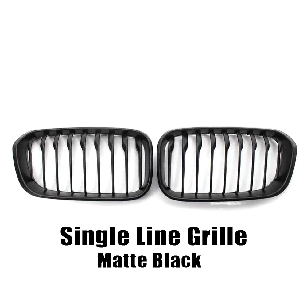 WSTN BMW 1 Series F20/F21 LCI Double-Slat Kidney Grilles Gloss Black 2015–2019 (Pair)