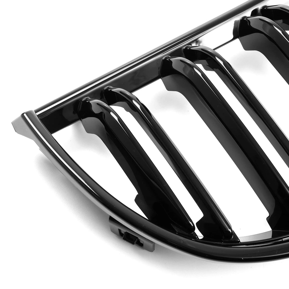 WSTN BMW 3 Series E90/E91 Pre-Facelift Gloss Black Double-Slat Kidney Grilles 2005–2008 (Pair)