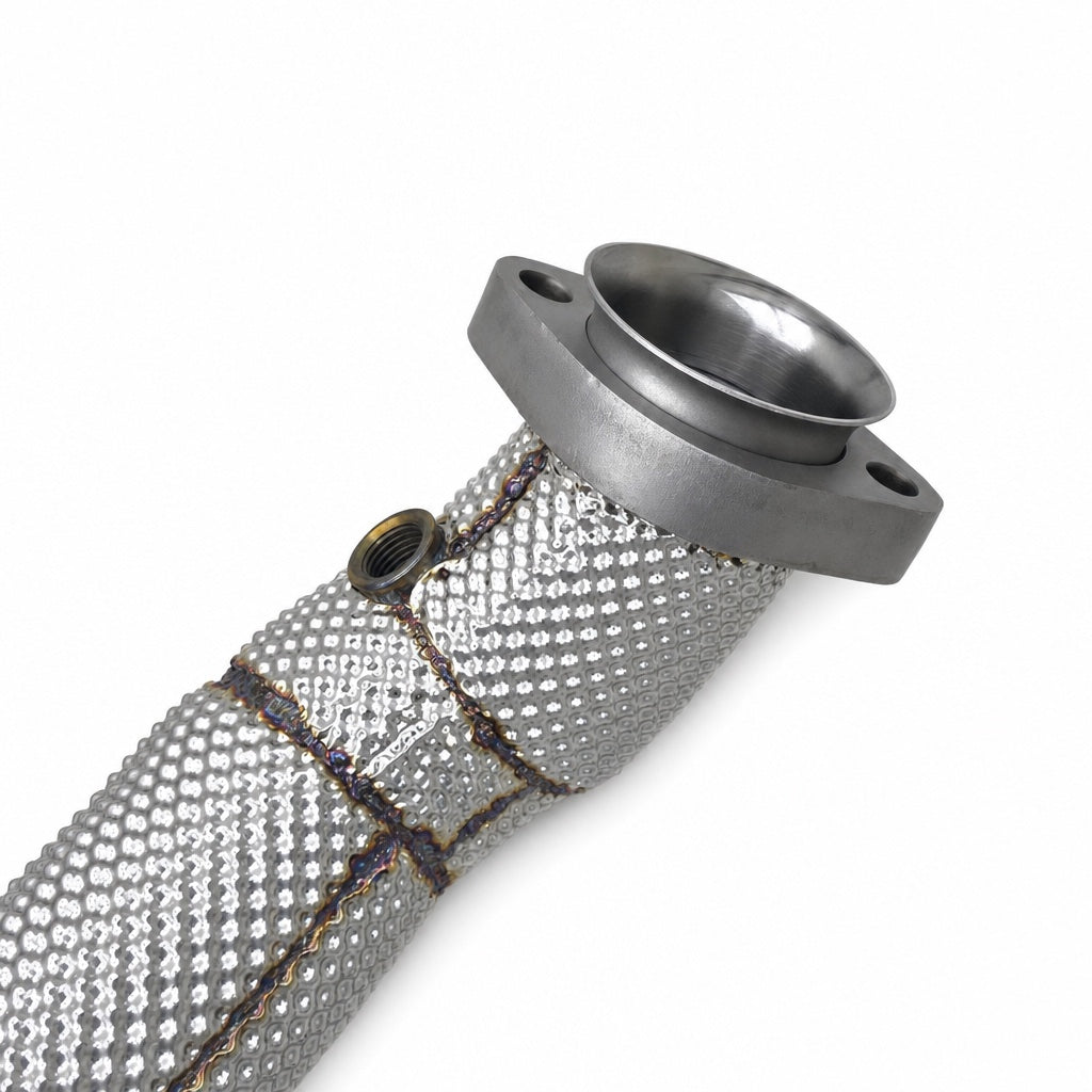 Heat-shielded WSTN downpipe for Mercedes-Benz C43 / E43 AMG, M276 platform
