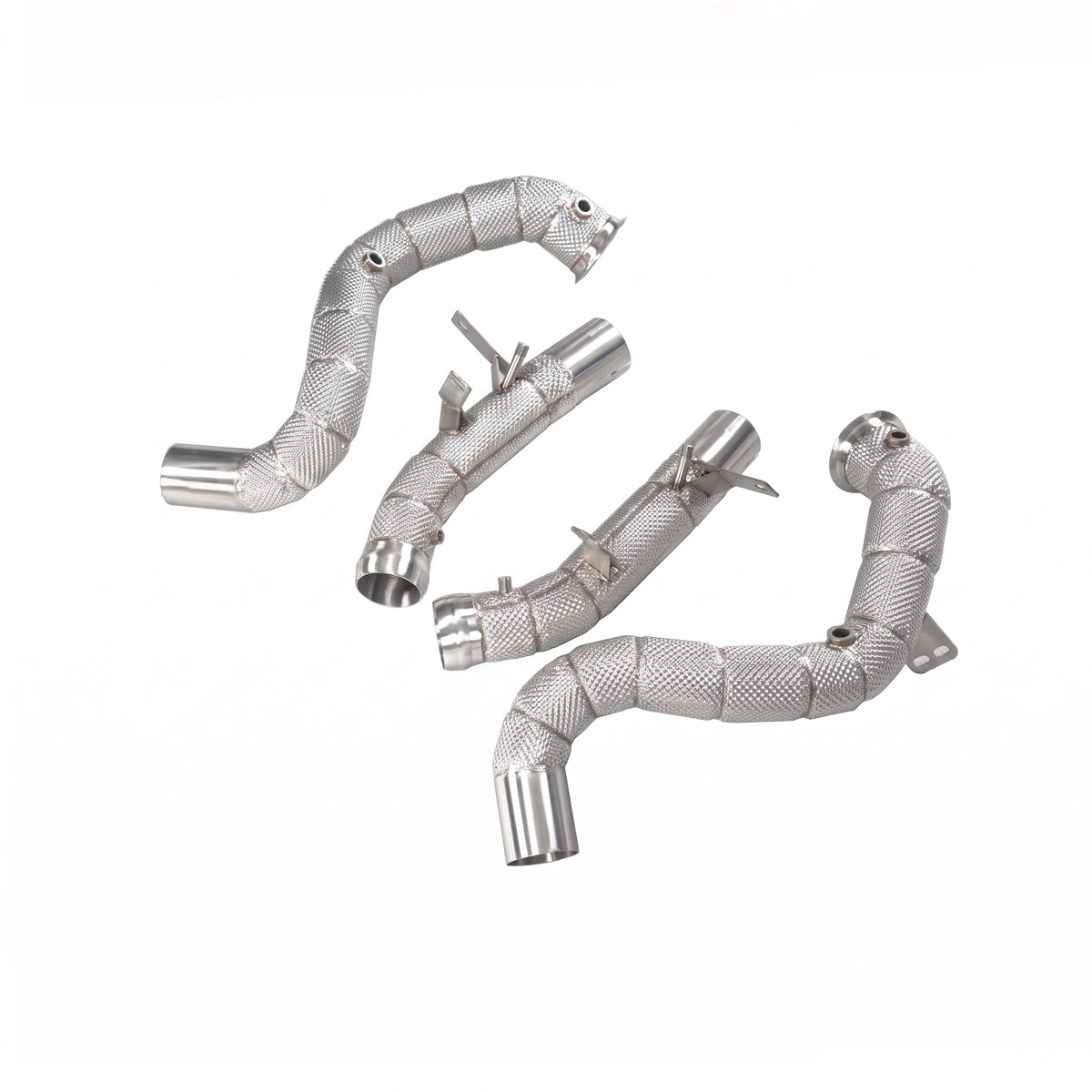 Mercedes-AMG C63 and C63 S M177 performance downpipe set, detail view
