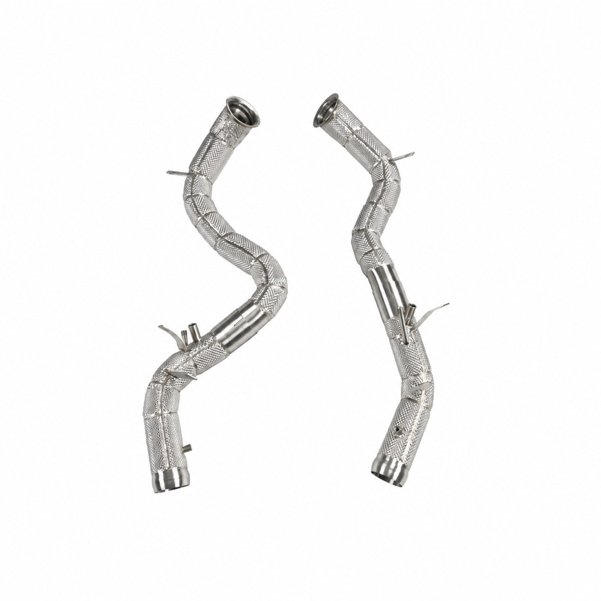 Mercedes GT63 GT63S M177 X290 heat-shielded downpipes, product view 2