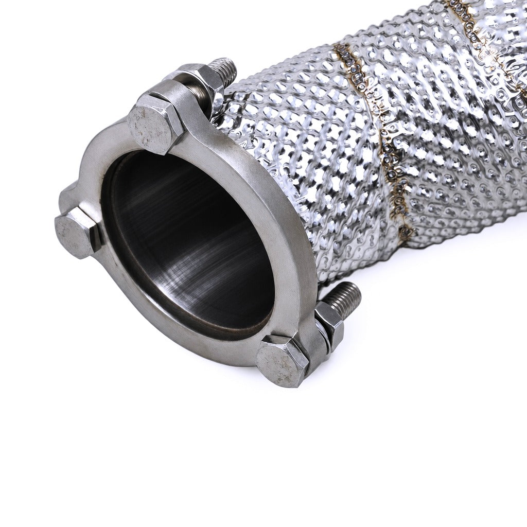WSTN Performance Porsche Macan S/Turbo 95B.1 Catless Downpipe straight-through section detail