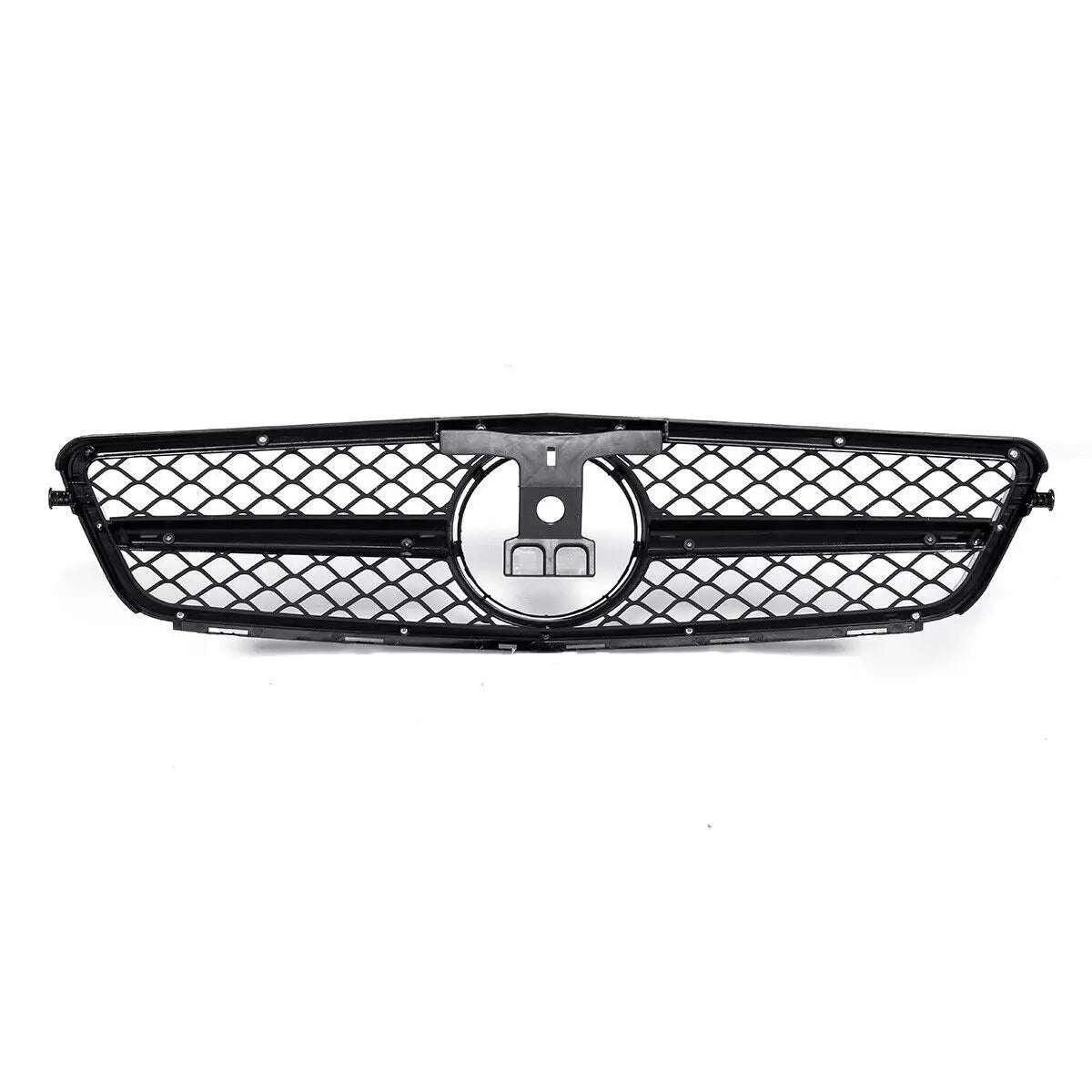 WSTN Mercedes C-Class W204 AMG Style GTR Front Grille Gloss Black 2008–2014 (C180/C200/C230/C250/C280/C300/C350)