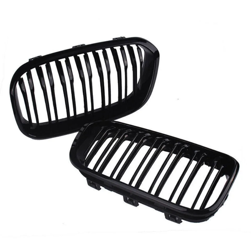 WSTN BMW 1 Series F20/F21 LCI Double-Slat Kidney Grilles Gloss Black 2015–2019 (Pair)