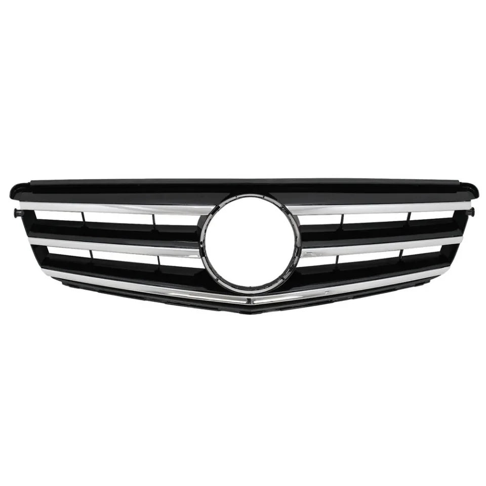 WSTN Mercedes C-Class W204 AMG Style GTR Front Grille Gloss Black 2008–2014 (C180/C200/C230/C250/C280/C300/C350)