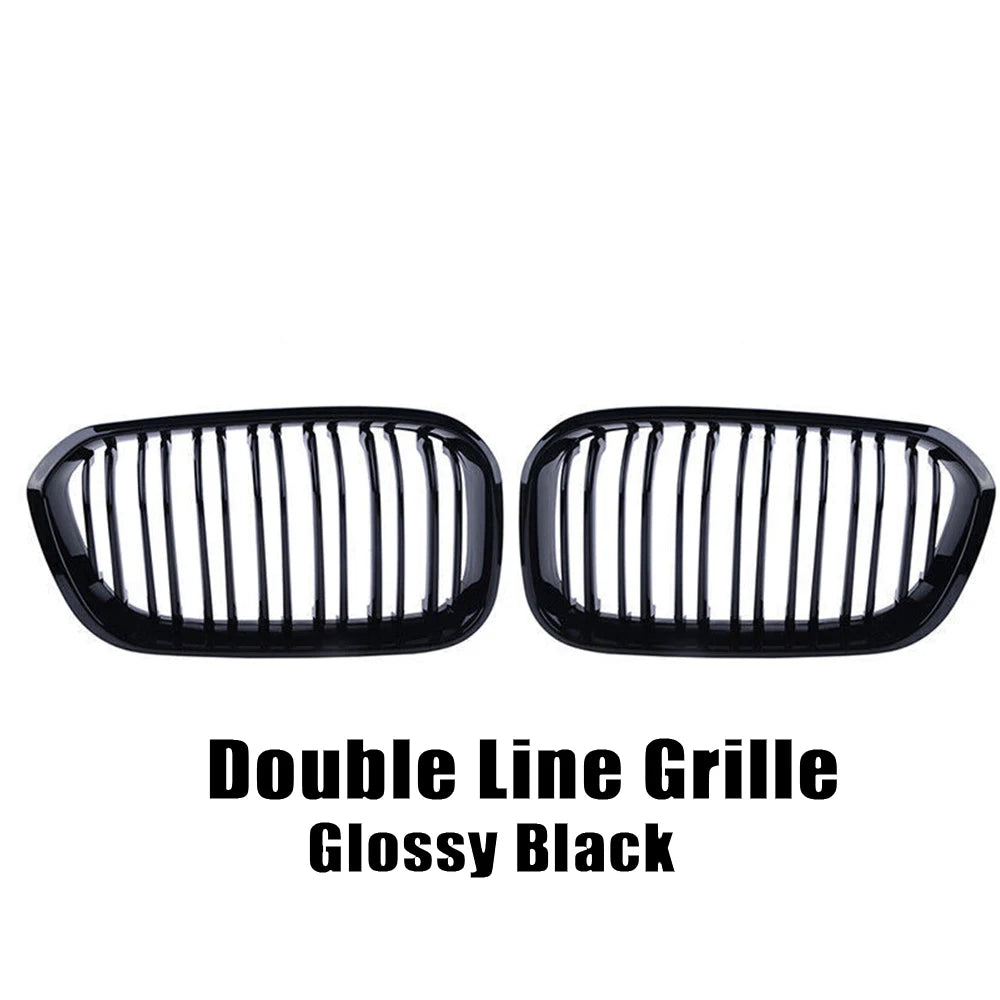WSTN BMW 1 Series F20/F21 LCI Double-Slat Kidney Grilles Gloss Black 2015–2019 (Pair)