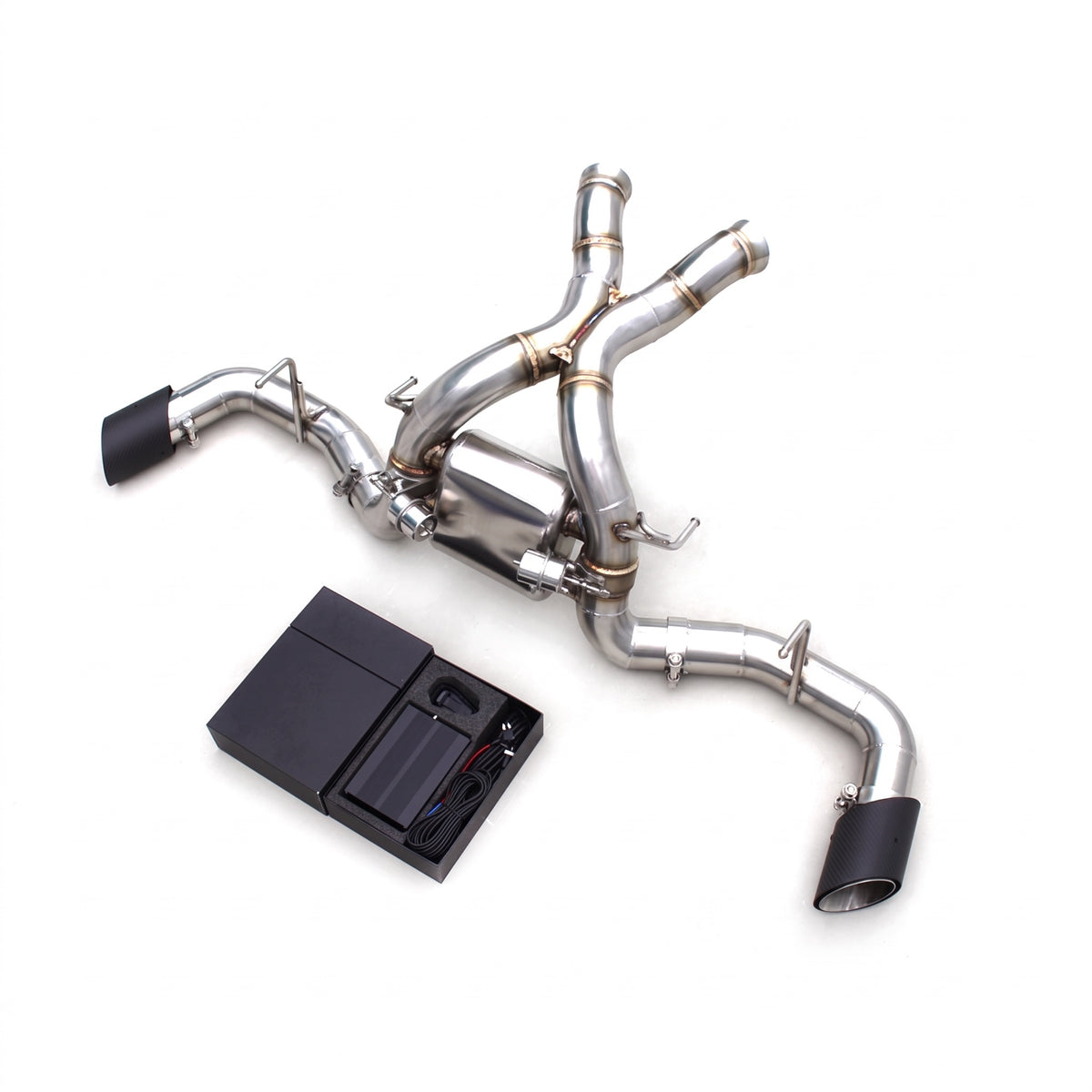 WSTN Performance McLaren 540C 570S 570GT M838TE valved catback exhaust, product view