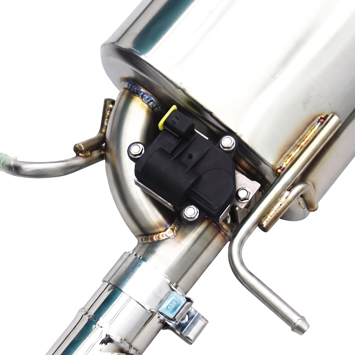 WSTN Performance Mercedes-Benz C63 AMG M156 W204 full exhaust system, rear muffler with electric valve actuator