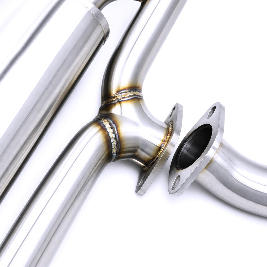 WSTN Performance Toyota 86 ZN6 FA20 Valved Resonated Catback, X-pipe merge and mounting flanges